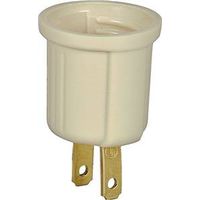 Eaton Wiring Devices 738V-BOX Outlet Adapter, 660W, 1-Outlet, Thermoplastic, Ivory