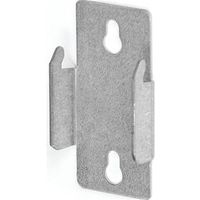 Kenney KN852 Double Curtain Rod Bracket, Zinc, Silver, Nail Mounting
