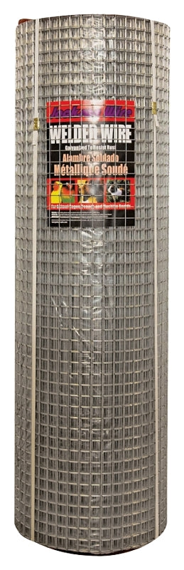 Jackson Wire Welded Wire Fence, 100 ft L, 48 in H, 1 x 1 in Mesh, 14 Gauge, Galvanized