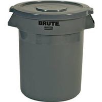 Rubbermaid 261000GRAY Trash Container, 10 Gal Capacity, Polyethylene, Gray