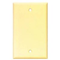 Eaton Cooper Wiring Wallplate, 4.5" L x 2.75" W x 0.08" Thick, 1-Gang, Thermoset, Ivory