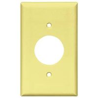 Eaton Wiring Devices 2131V-BOX 1-Gang Single Receptacle Wall Plate, Ivory