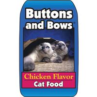 Food Cat Button/Bows 40 lb