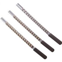 Vulcan MT6579262 1/2" Drive Socket Clip Rail, 16-Drive, 17 in L, Steel, Black/Silver