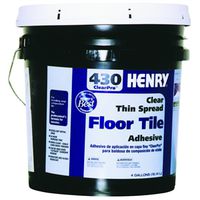 Henry 430 ClearPro 12102 Floor Adhesive, Clear, 4 gal Pail