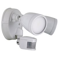 PowerZone O-G1200M-PW Security Light, 15 W, 2-Lamp, LED, Daylight, 1200 Lumens