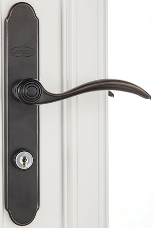 Larson QuickFit Series Door Handleset, Metal, Aged Bronze