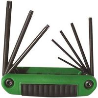Eklind Ergo-Fold Series 25581 Key Set, T8-T40 Drive, Torx Drive, Ergonomic Handle