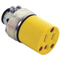 Eaton Wiring Devices WD2887 Armor Connector, 2-Pole, 15A, 125V, Straight Body, 1/4 to 5/8 in