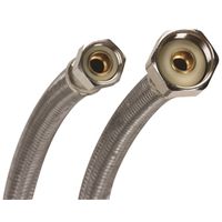 Fluidmaster Click Seal Water Supply Connector, 3/8" x 1/2", Compression x FIP, 1000 PSI