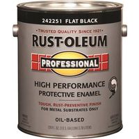 Rust-Oleum Professional Protective Enamel Flat Black 1 Gal Can