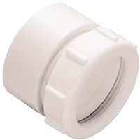 Plumb Pak PP999W Marvel Pipe Connector, 1-1/2 in, Compression, Plastic, White Drain Pipe Adapter