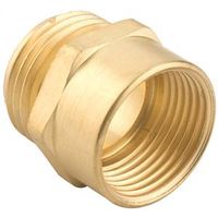 Gilmour 807704-1001 Hose Adapter, 3/4 x 3/4 in, Brass, For Garden Hose 3/4" Metal Hose Fitting