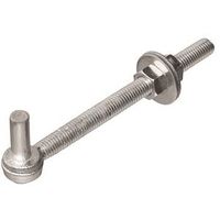 National Hardware N130-559 Full Threaded Bolt Hook, 6 in L, Steel, Zinc-Plated 1/2x6