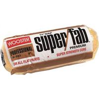 Wooster R243-9 Roller Cover, 9 in L, 1-1/4 in Thick Nap, Knit Fabric, Golden Yellow