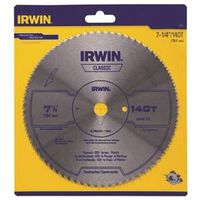 Irwin 11840 Circular Saw Blade, 7-1/4 in Dia, 140 Teeth, Bi-Metal Cutting Edge