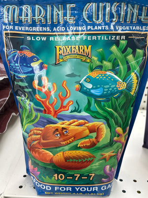 Marine Cuisine All-Purpose Fertilizer, 4 lb, Granular, 10-7-7 N-P-K Ratio