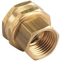 Orbit 53037 Hose to Pipe Adapter, 3/4 x 1/2 in, FHT x FNPT, Brass Swivel Adapter