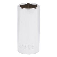 Vulcan MT6496484 Drive Socket, 7/8 in, 3/8 in Drive, 6-Point, Chrome Vanadium Steel