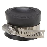 ProSource Test Cap, 1-1/2" Connection, PVC, Black, for Capping Pipe Ends (TC-15)