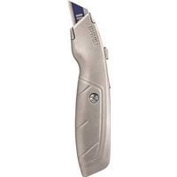 Irwin 2082101 Utility Knife, 2-1/4 in L Blade, 1-1/2 in W Blade, Bi-Metal, Ergonomic Silver Handle