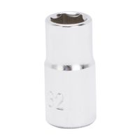 Vulcan MT6482665 Drive Socket, 9/32 In, 1/4 In Drive, 6-Point, Chrome Vanadium Steel