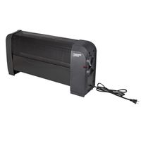 PowerZone Baseboard Heater, 12.5A, 120V, 750/1500W, 5118.2 BTU, 2 Heating Stages, Black