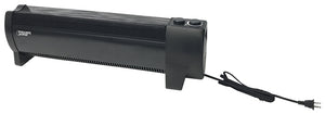 PowerZone DL12C Baseboard Heater, 12.5 A, 120 V, 750/1500 W, 5118.2 Btu, 2-Heating Stage, Black
