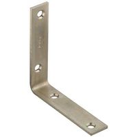 National Hardware 115BC Series N220-145 Corner Brace, 4 in L, 7/8 in W, Zinc, Steel