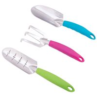 Landscapers Select GT926ABC Hand Trowel Set, Aluminum, 3-Piece Garden Tool