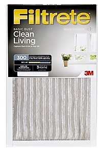 Filtrete 300DC-6 Air Filter, 20" L x 16" W, MERV 6, 300 MPR