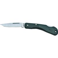 Case 00254 Pocket Knife, Stainless Steel Blade, Single Blade, Black Handle