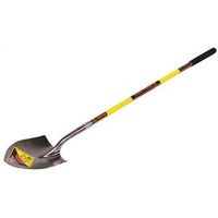 Structron S700 SpringFlex Shovel, 9-1/2 in W Blade, Steel Blade, Fiberglass Handle, Long Handle