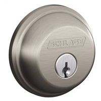 Sat NI SGL Cyl Deadbolt