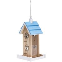 Bird Feeder Wooden House, 2 lb Capacity