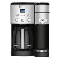 Cuisinart Coffee Center SS-16BKS 2-in-1 Coffeemaker, 12 Cups Capacity, Black/Stainless Steel