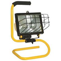 PowerZone ORHL500W03 Work Light, Halogen, 8000 Lumens, Yellow, 1-Lamp, 500W