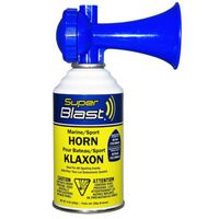 Max-Pro Super Blast Series SB8-018-016 Air Horn, 65 ft Coverage Area, Blue Horn Blast Marine Sport 8