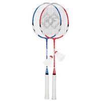 Franklin Sports 52623 Badminton Racquet Set, Tempered Steel Frame, 2-Player