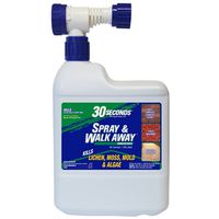 30 Seconds 64SAWA Spray and Walk Away Concrete Cleaner, 64 oz, Liquid, Pale Yellow