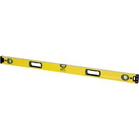 STANLEY 43-548 Box Beam Level, 48 in L, 3-Vial, 2-Hang Hole, Aluminum, Yellow