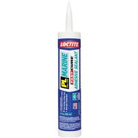 Loctite PL Marine Adhesive Sealant, White, 24 Hr Curing, 10.1 Fl-Oz Cartridge