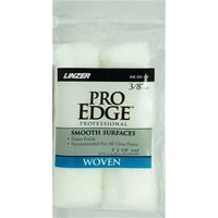 Linzer MR101-2 Roller Cover, White, 3/8 in Thick Nap, 4 in L, Woven Fabric, 6/PK