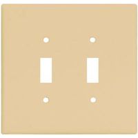 Eaton Wiring Devices 2149V-BOX Wall Plate, 2-Gang, Thermoset, Ivory
