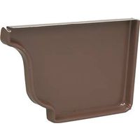 Amerimax Gutter End Cap, 5 in L, Rubber, Brown, for 5 in K-Style Gutter System