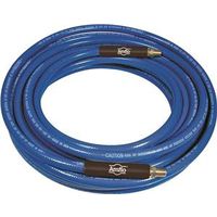 Amflo Air Hose, 3/8" OD, 50 ft, MNPT, 300 psi, PVC, Blue (Model 554-50A-10)