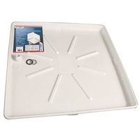 Camco USA Washing Machine Drain Pan, Polypropylene, White Matte, 27" x 30" (20752)