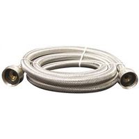 Plumb Pak PP22816 Washing Machine Discharge Hose, 3/4 in ID, 6 ft L, Stainless Steel