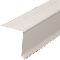 Amerimax West Coast Drip Edge, 10 ft L x 1.5 in W x 1.5 in H, Steel, White