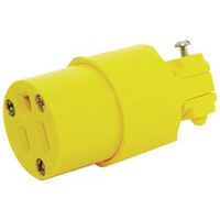 Eaton Wiring Devices 4887-BOX Electrical Connector, 2-Pole, 15 A, 125 V, Yellow